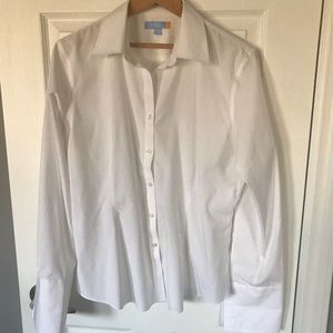 Denver Hayes white shirt for cuff links